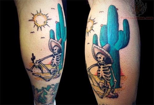 Orignal Skeleton Tattoo