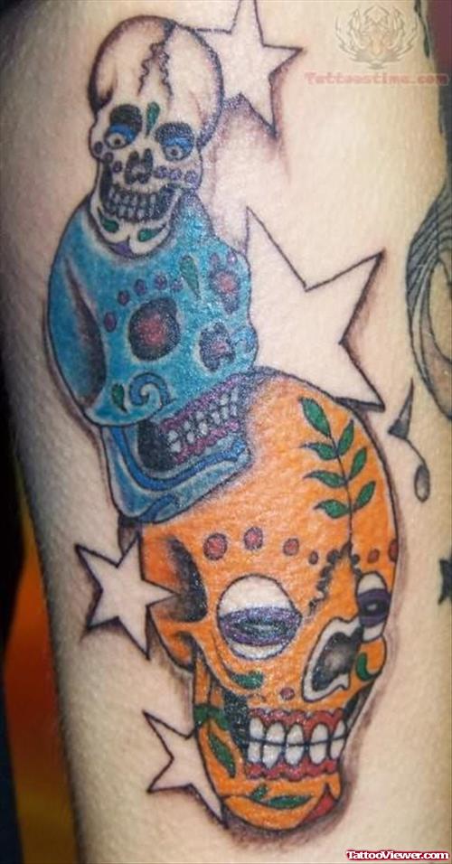 Mexican Skull Tattoo Picture