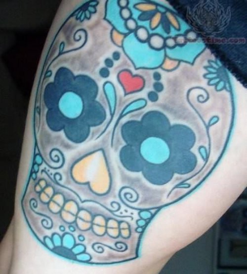 Mexican Tattoo Design - Skull