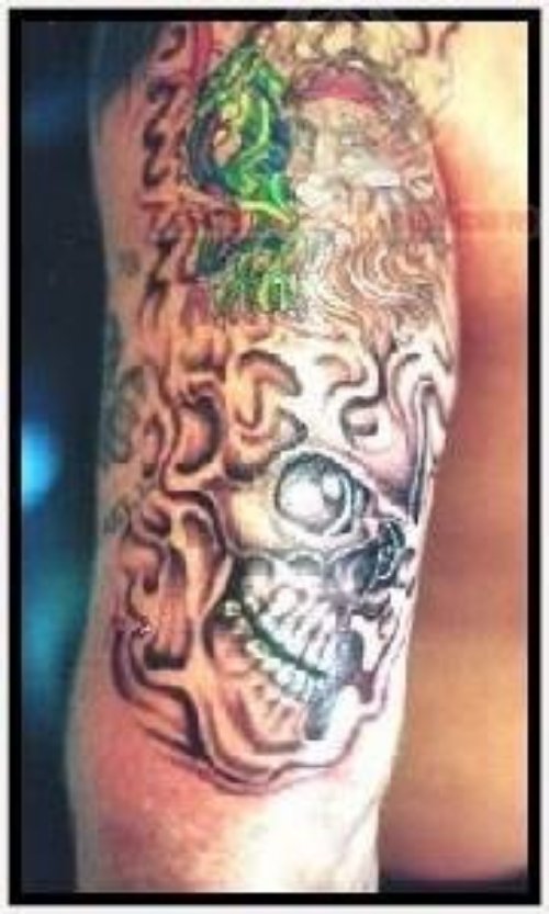 Sparkling Skull Tattoo
