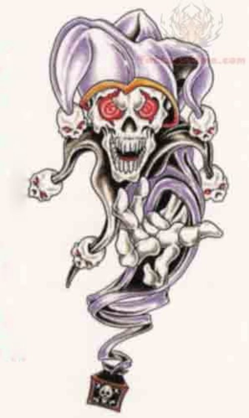 Angry Skull Tattoo