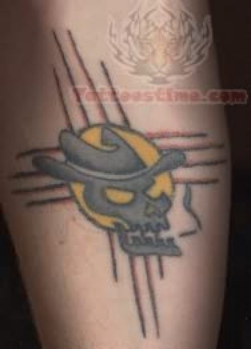 Little Yellow Skull Tattoo