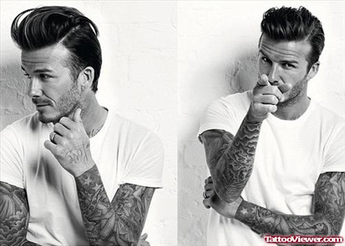 Beckham With Sleeve Tattoos