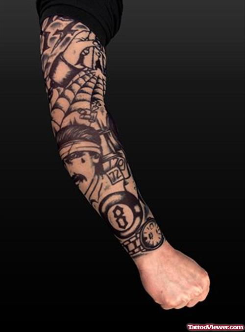 Gangster Sleeve Tattoo