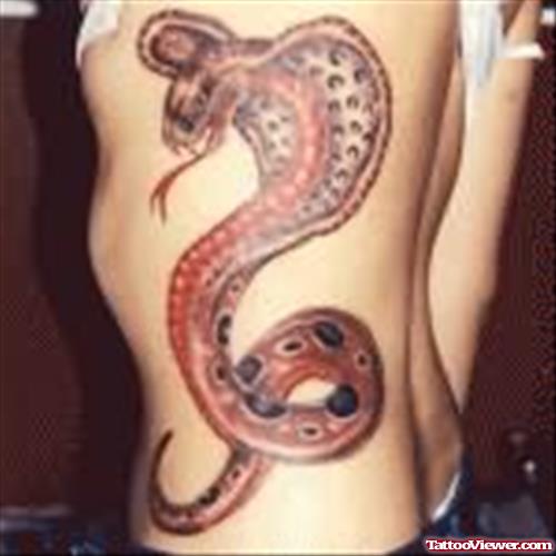 Colourful Snake Tattoo Art