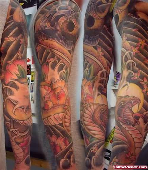 Snake Tattoos On Arms