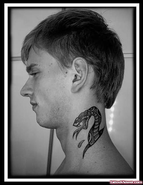Snake Tattoo On Neck Picture