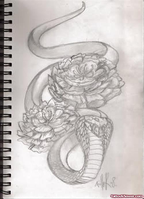 Sketch Tattoo Snake