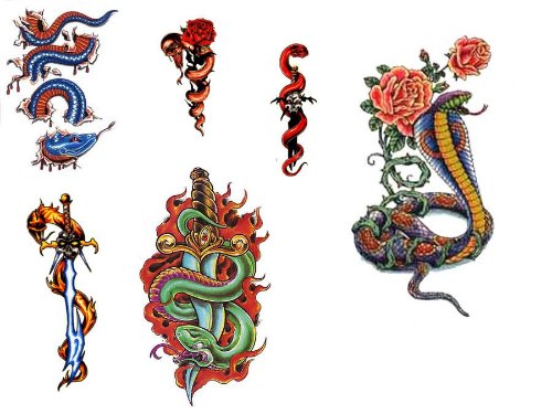 Stylish Snake Tattoos Designs