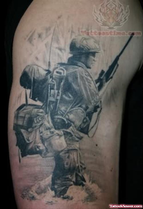 War Soldier Tattoo