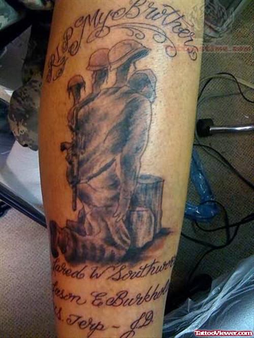 Soldier Tattoo For Arm