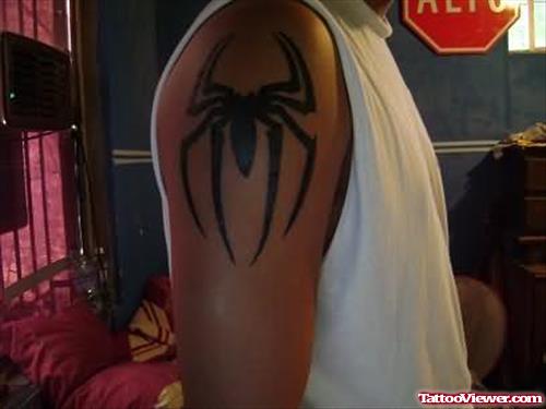 Big Spider Tattoo For Shoulder