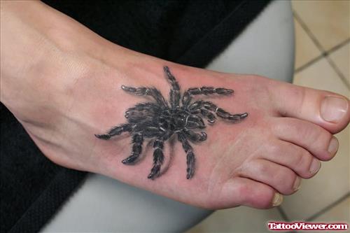 Spider Orignal Tattoo On Foot
