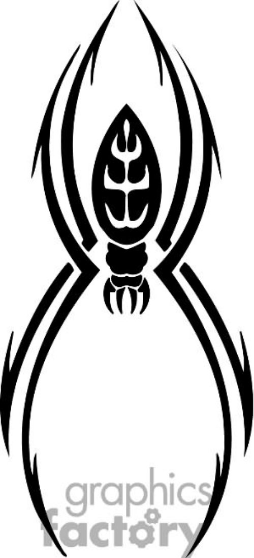 Big Legs Spider Tattoo Design