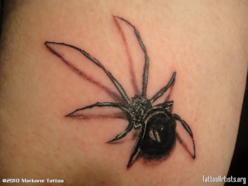 Black Spider Amazing Tattoo