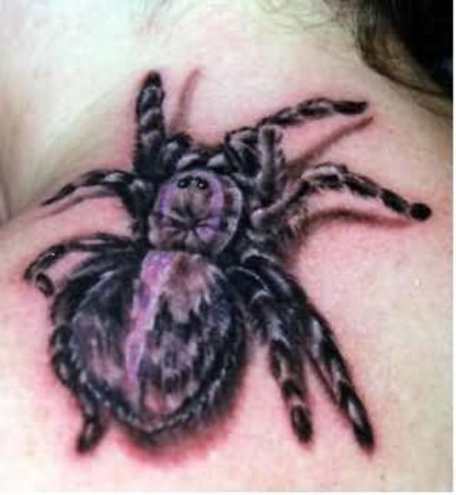 3D Spider Tattoo Concept For Male