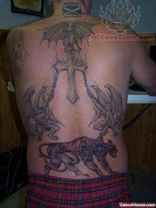 Spiritual Tattoos On Full Back
