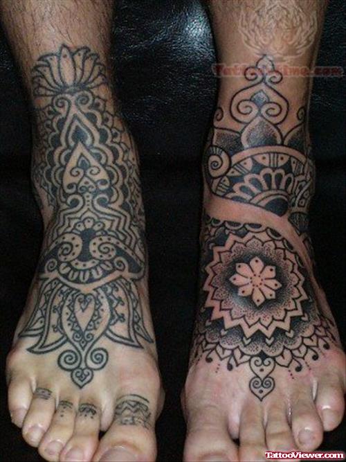 Spiritual Feet Tattoo
