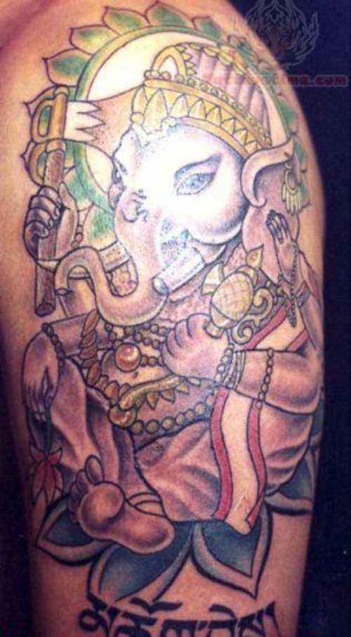 Spiritual Lord Ganesha Tattoo