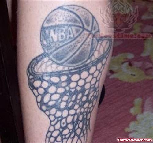NBA Basket Ball Tattoo