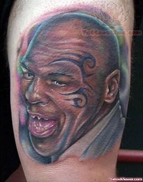 Sports Man Portrait Tattoo