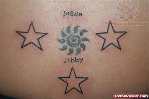 Trendy Stars Tattoo
