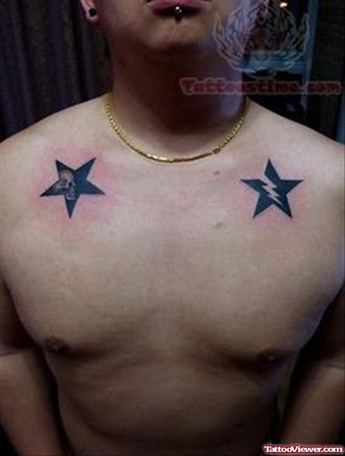 Stars Shoulder Tattoos