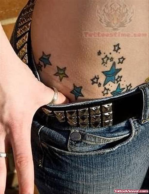 Sexy Hip Stars Tattoos
