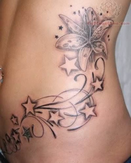 Shooting Star Tattoo Designs For Women