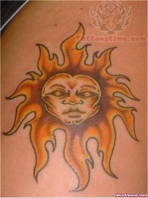 Sun Tattoo For Women
