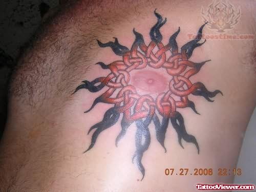 Celtic Sun Rays Tattoo
