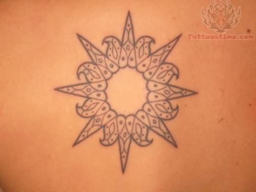 Beautiful Sun Tattoo Image
