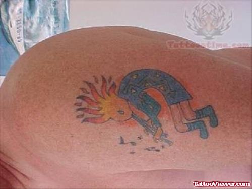 Funny Guy Cartoon Symbol Tattoo