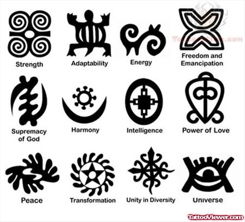 African Symbol Tattoos