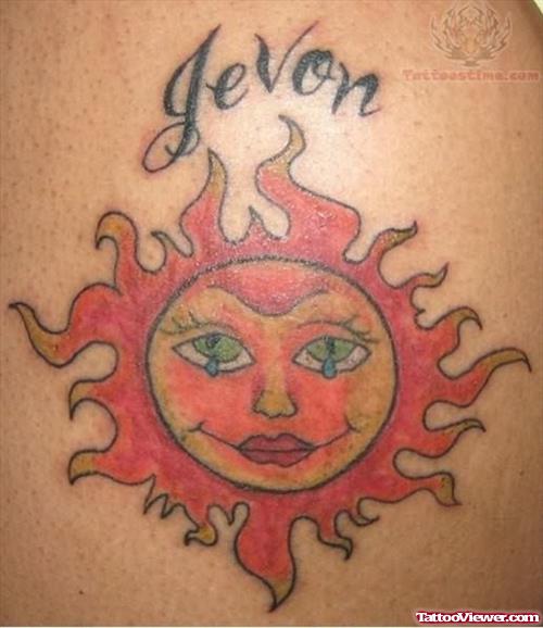Taino Jevon Sun Tattoo