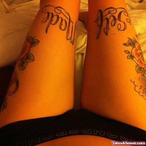 Awesome Thigh Tattoos For Girls