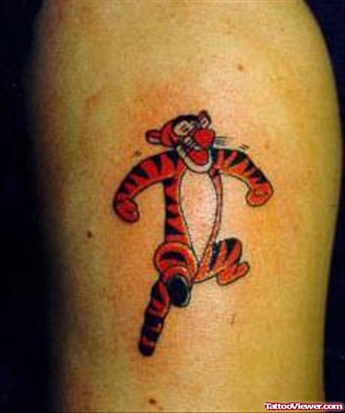 Cartoon Tiger Tattoo