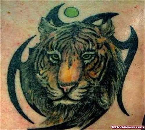 Green Tiger Tattoo