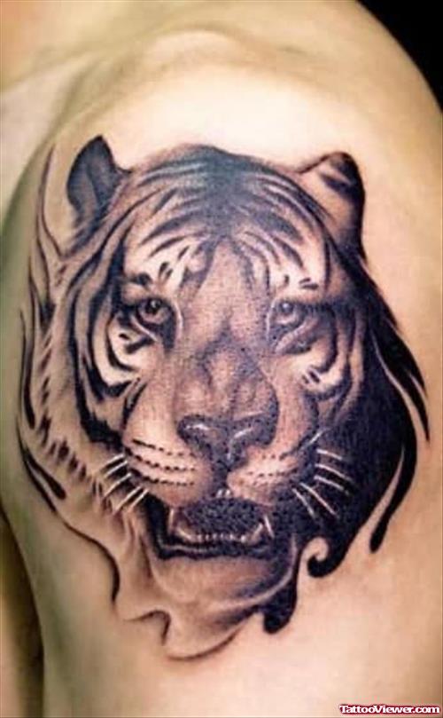 Tiger Tattoo For Shoulder