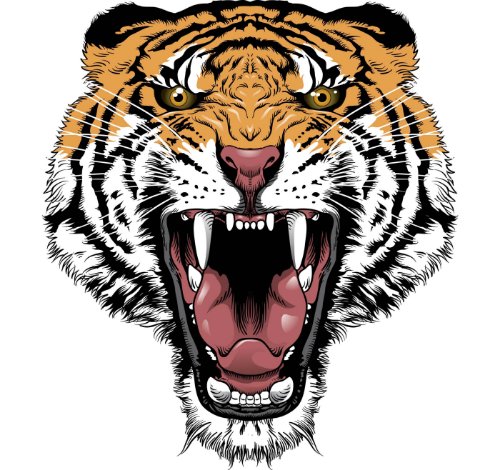 Roaring Tiger Tattoo Design