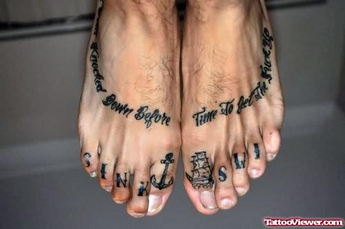 Stunning Tattoo On Toe