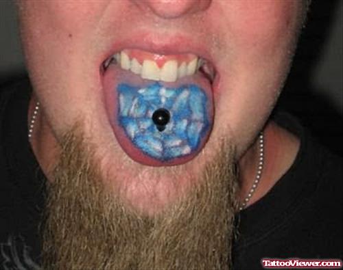 Web Tattoo On Tongue