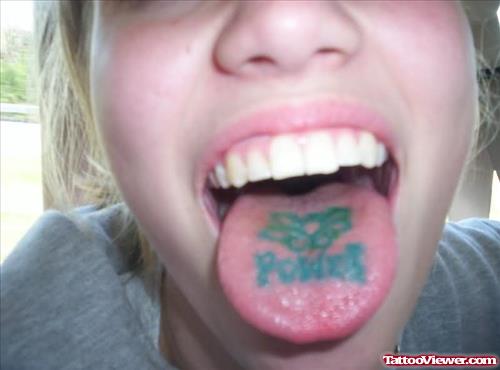Power Tongue Tattoos Designs
