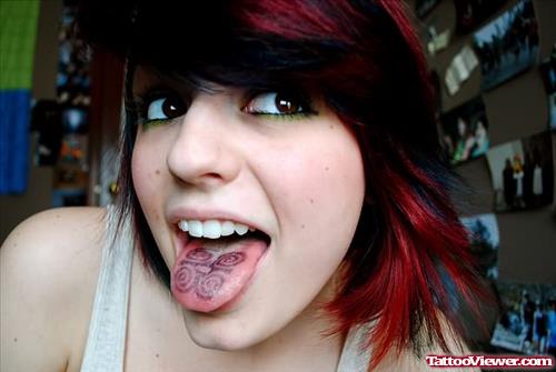 Butterfly Tattoo On Tongue