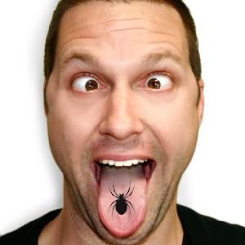 Spider Tattoo On Tongue