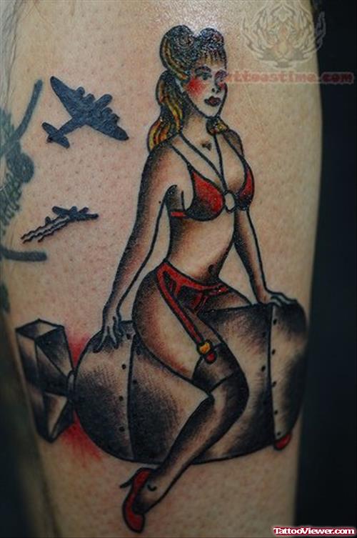 Traditioanl Girl Tattoo