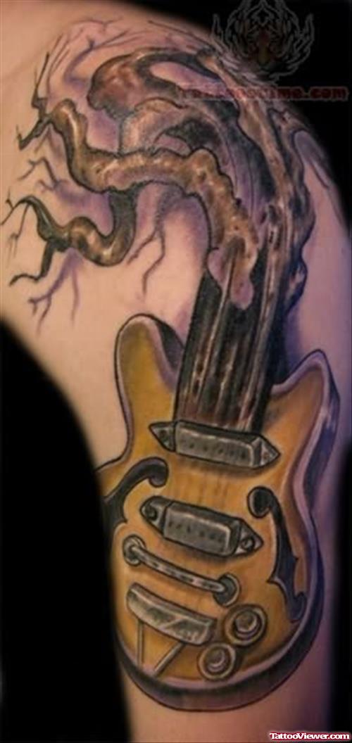 Guitar Tree Tattoo Picture