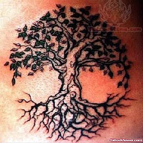Leaves Tree Tattoo