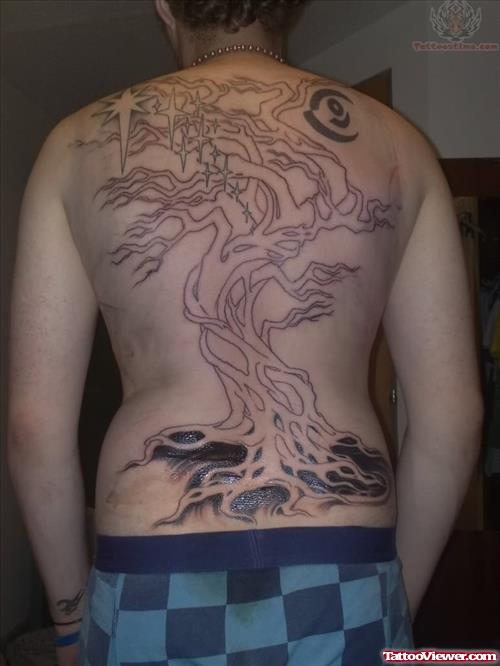 Back Body Tree Tattoos