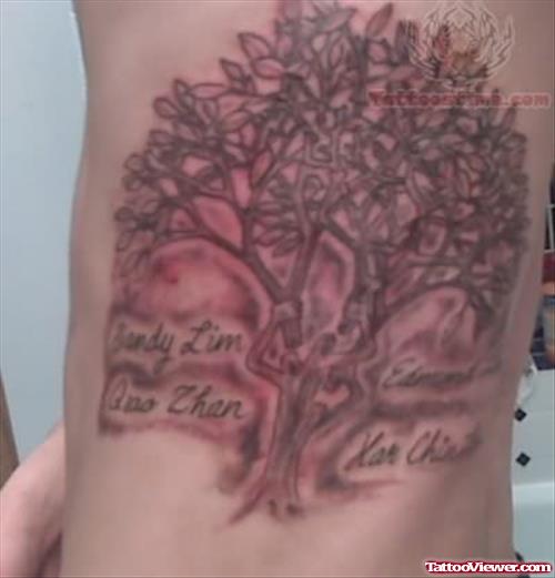 Family Tree Tattoo For Man